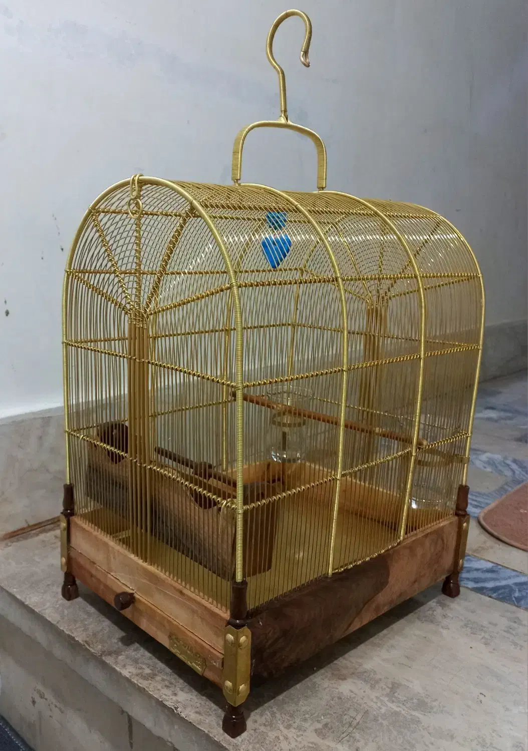 قفس سیره برنجی کار دست دهندار|لوازم جانبی حیوانات|بروجرد, |دیوار