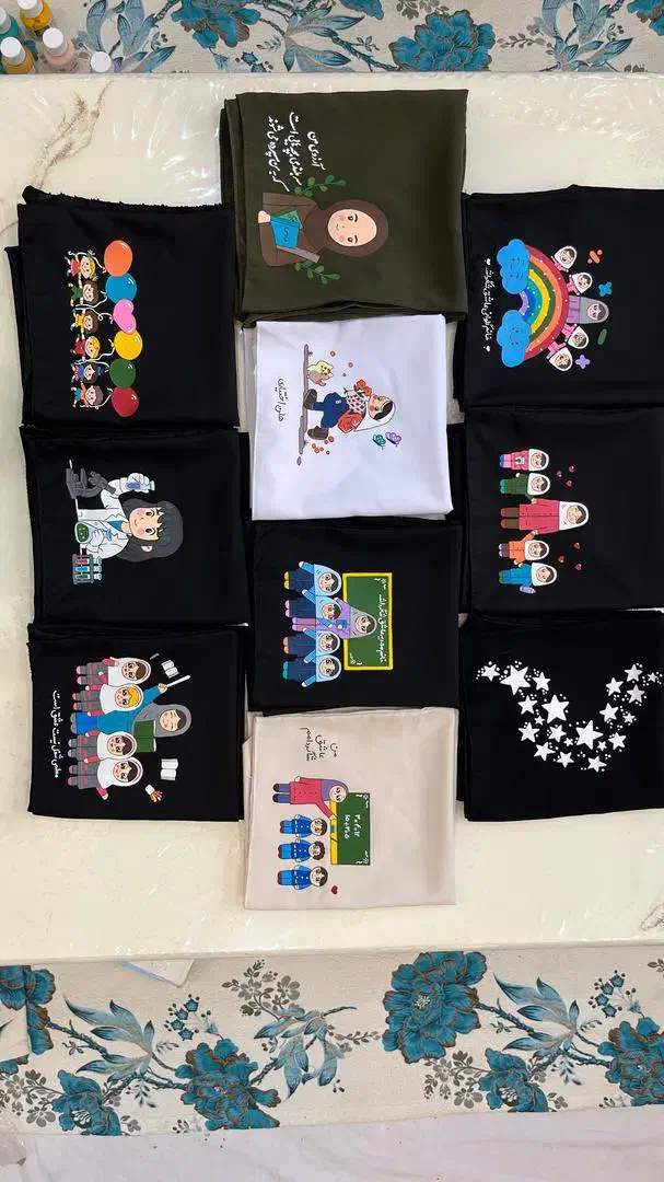 مقنعه نقاشی برای همه ی مشاغل|لباس|محمدشهر, محمدشهر|دیوار