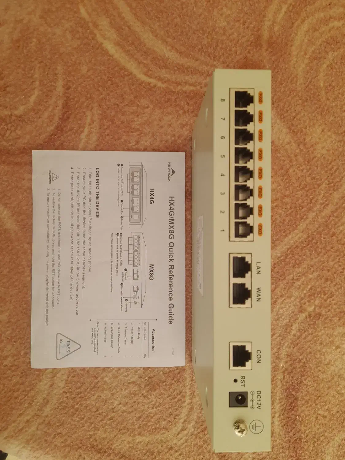 نیوراک newrock MX8Gvoip gateway|مودم و تجهیزات شبکه|تهران, گیشا|دیوار