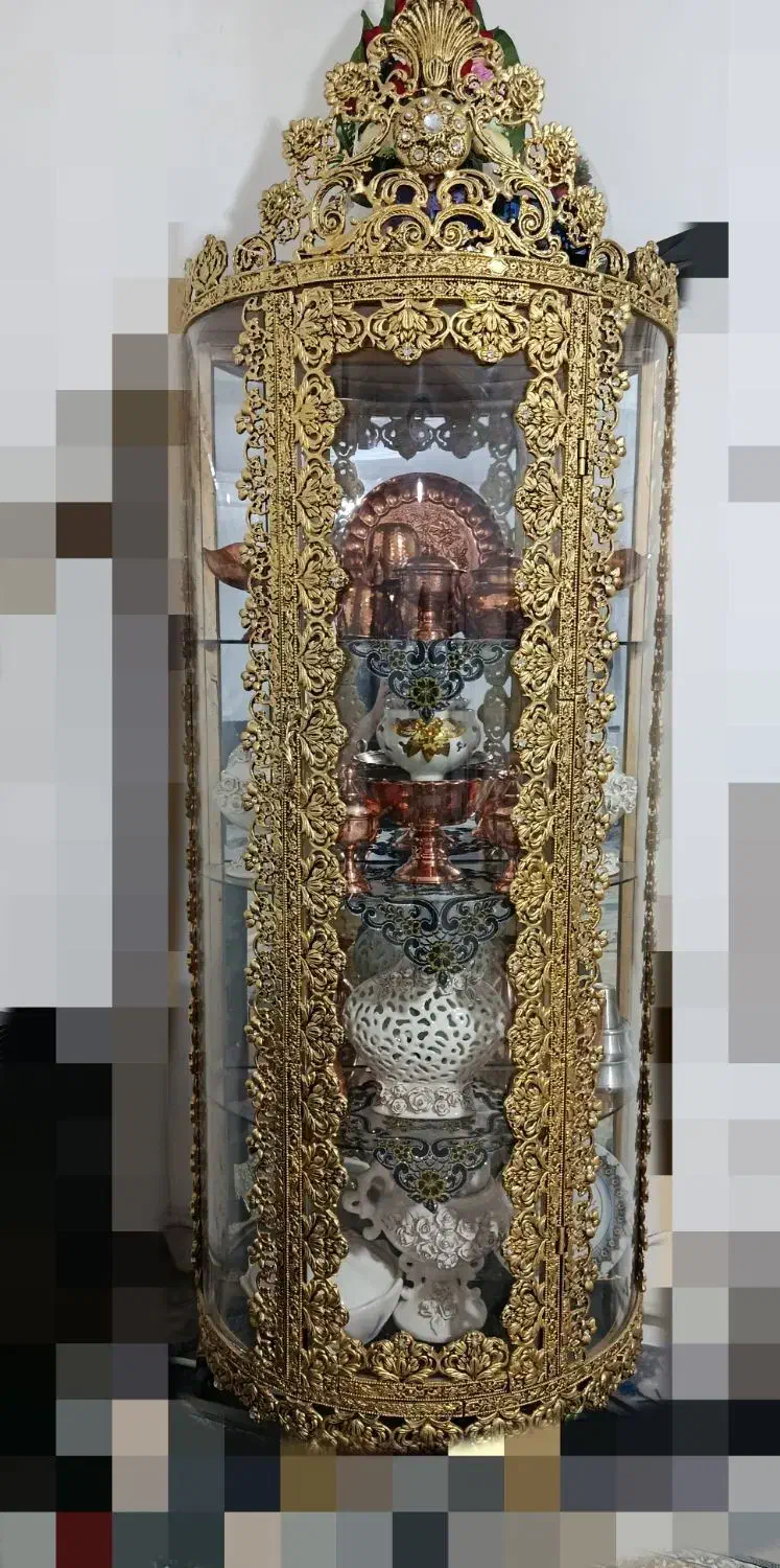 بوفه. آیینه شمعدان .ساعت ایستاده . میز تلویزیون|بوفه، ویترین، کنسول|قیدار, |دیوار