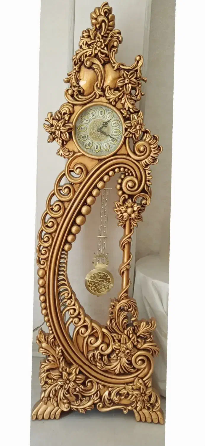 ساعت ایستاده سلطنتی کار شده از جنس چوب|ساعت دیواری و تزئینی|اصفهان, روشندشت|دیوار