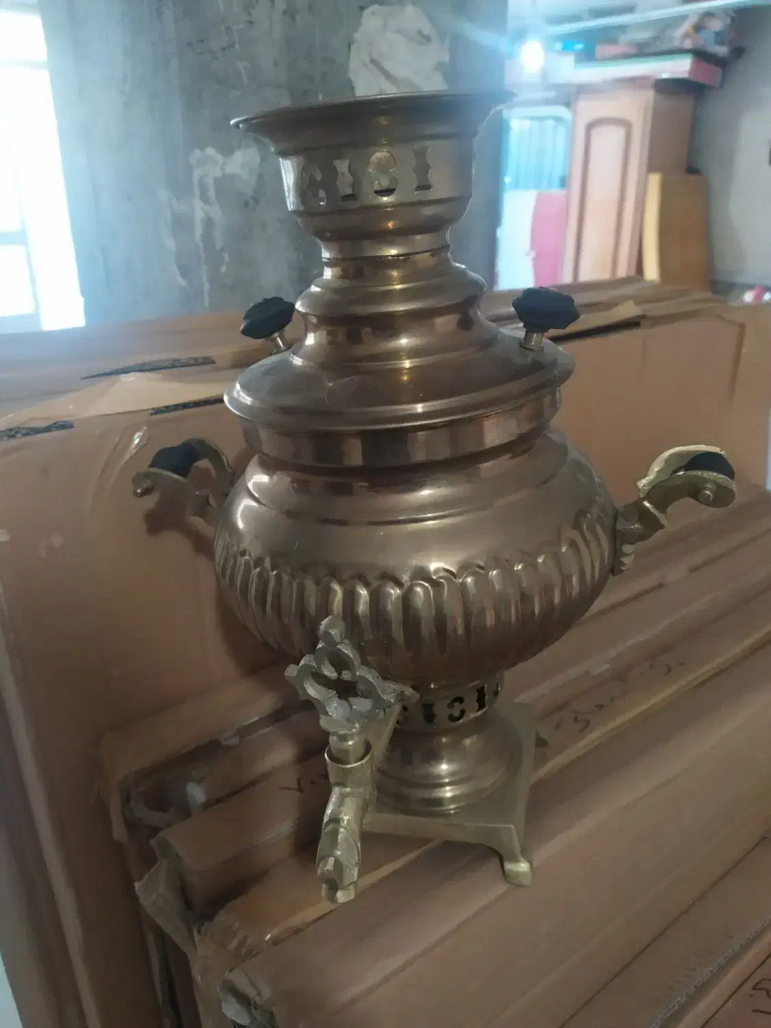 سماور سه لیتری قدیمی ایرانی|سماور، چای‌ساز، قهوه‌ساز|اردبیل, |دیوار