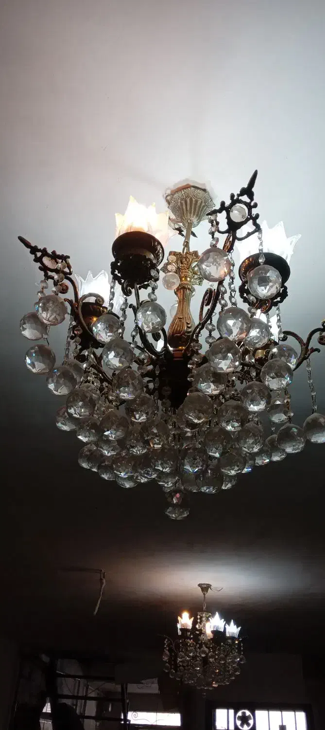 برنز اصل|لوستر و چراغ آویز|اردبیل, |دیوار