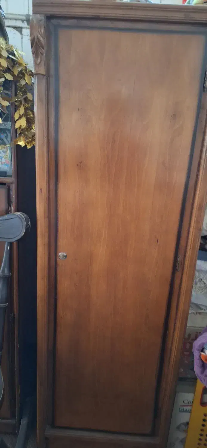 سرویس چوبی قدیمی دوجفت کمدتک .ویترین .|جاکفشی، کمد، دراور|قم, باجک یک|دیوار