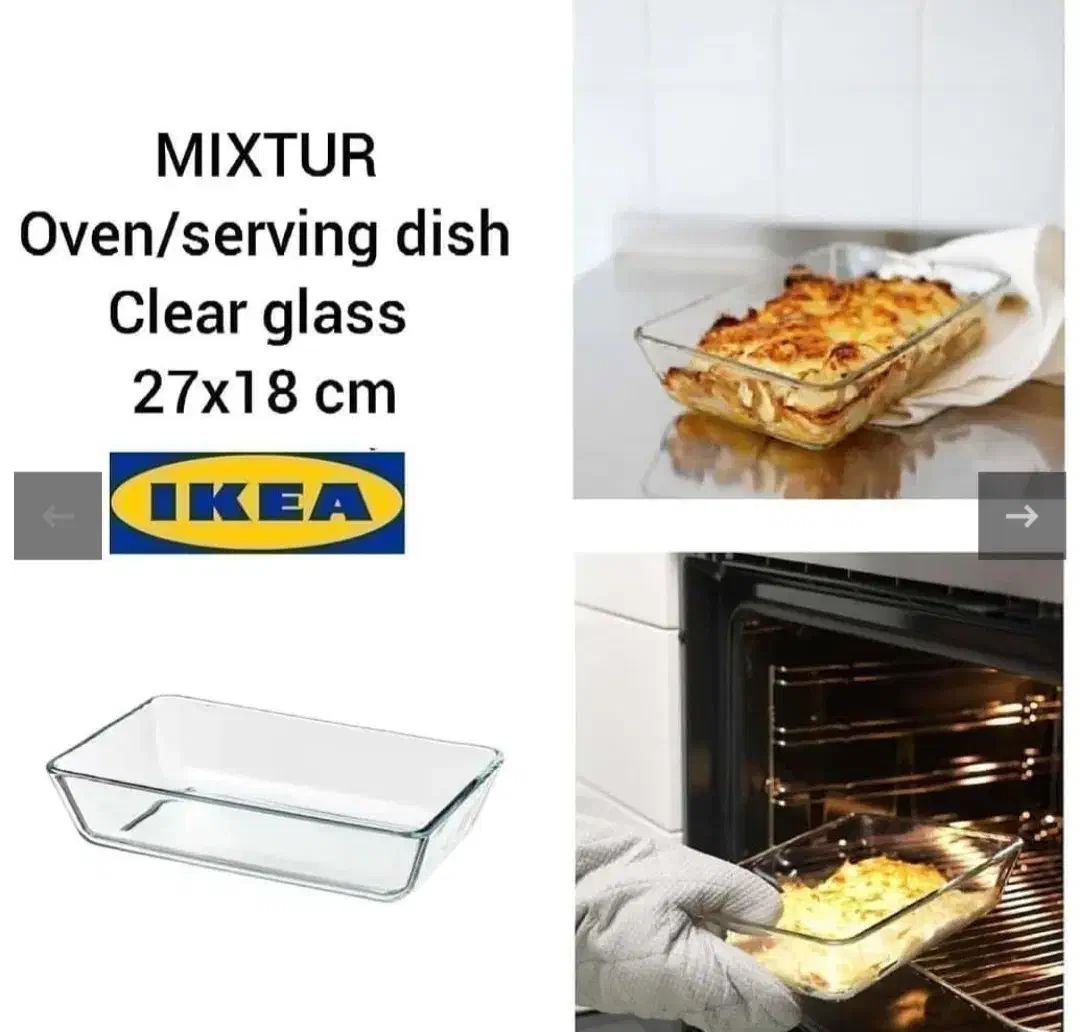 دو عدد ظرف پخت پیرکس ایکیا|ظروف پختوپز|کیش, |دیوار