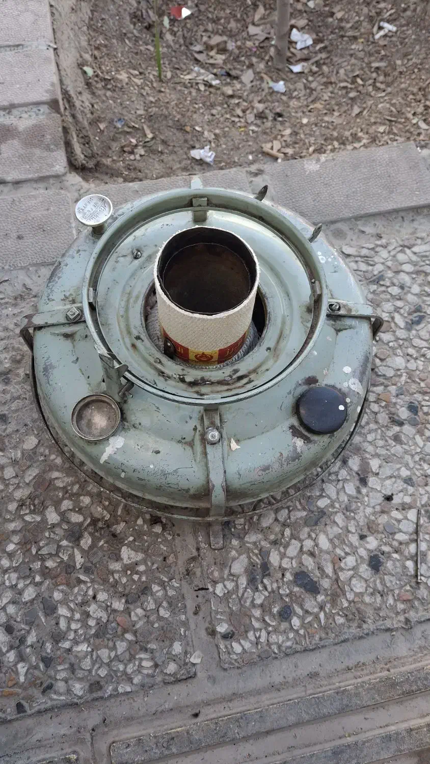 چراغ نفتی علاالدین سالم و آماده رنگ ابی|بخاری، هیتر، شومینه|استهبان, |دیوار