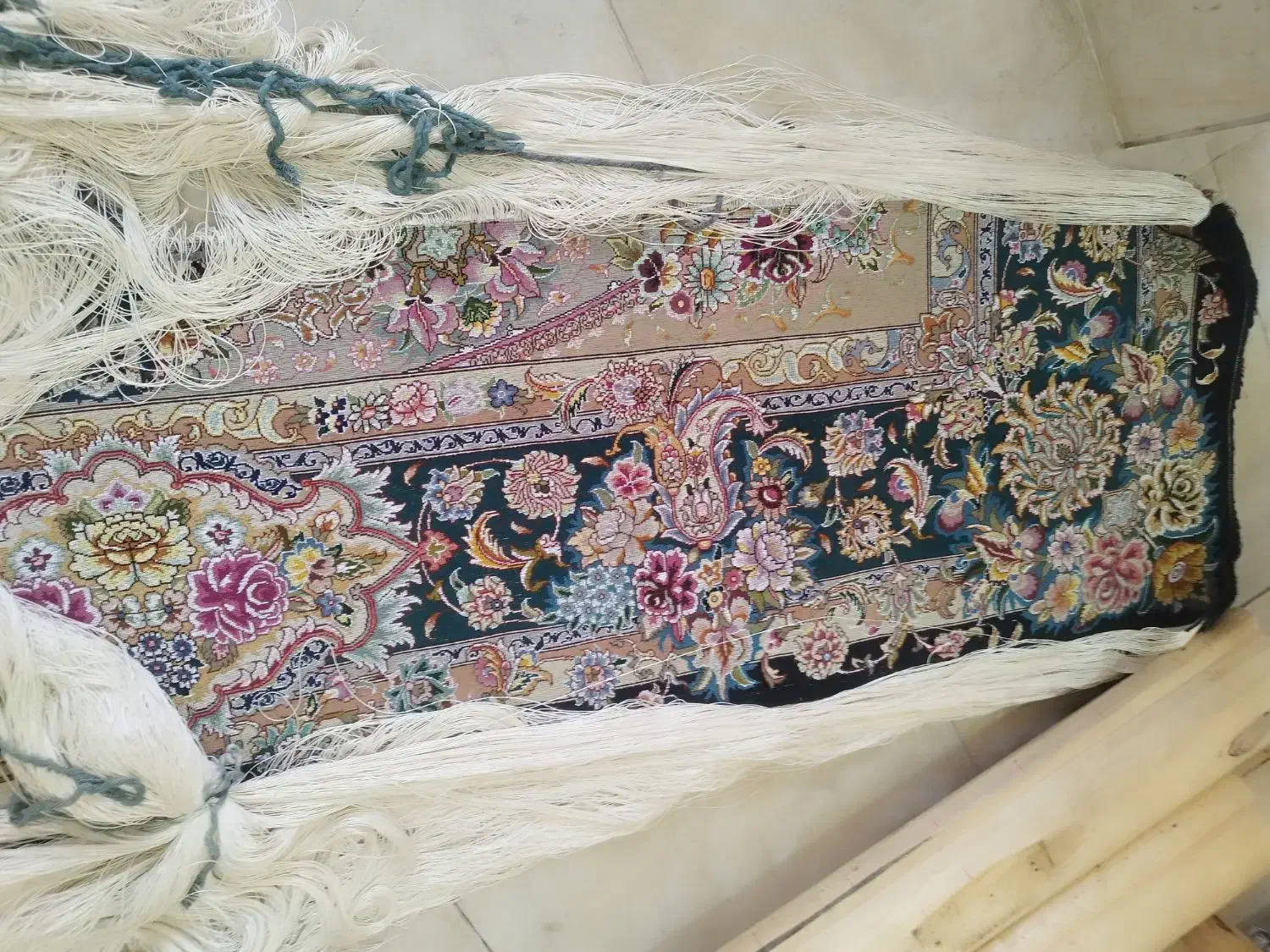 فرش نیمه کاره شش متر سالاری رج 60|فرش|تبریز, |دیوار
