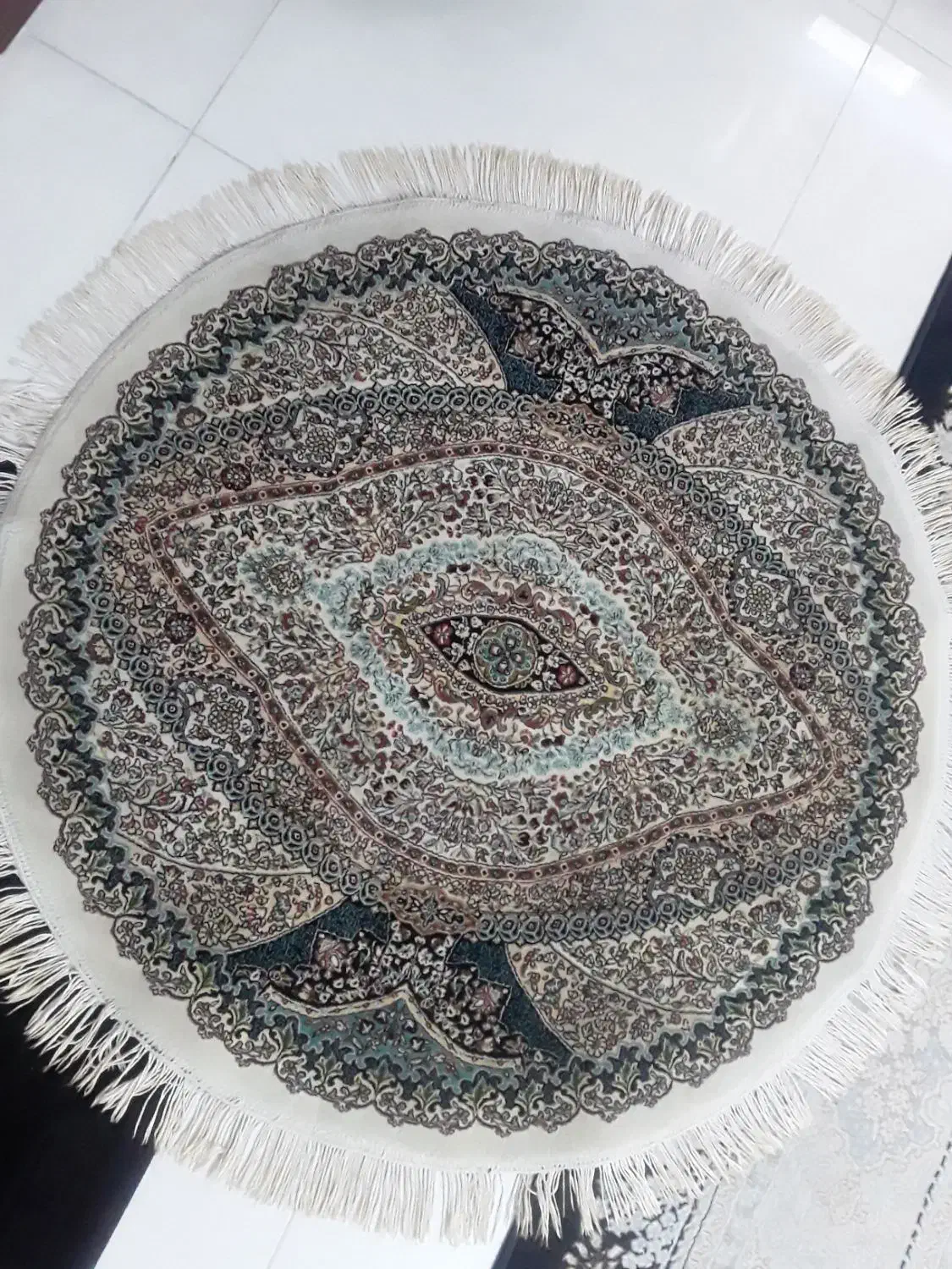 قالیچه گرد۷۰۰شانه|فرش|تهران, فلاح|دیوار