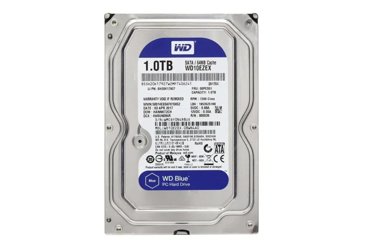 هارددیسک وسترن دیجیتال blue با ظرفیت یک ترابایت|قطعات و لوازم جانبی رایانه|زاهدان, |دیوار