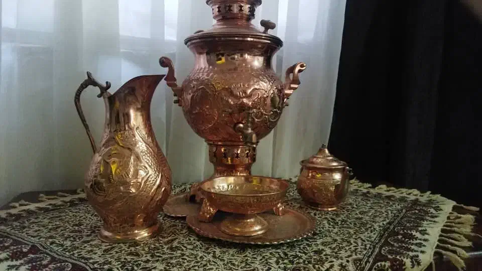 سماور زغالی و قهوه ساز و چای ساز|سماور، چای‌ساز، قهوه‌ساز|الوند, |دیوار