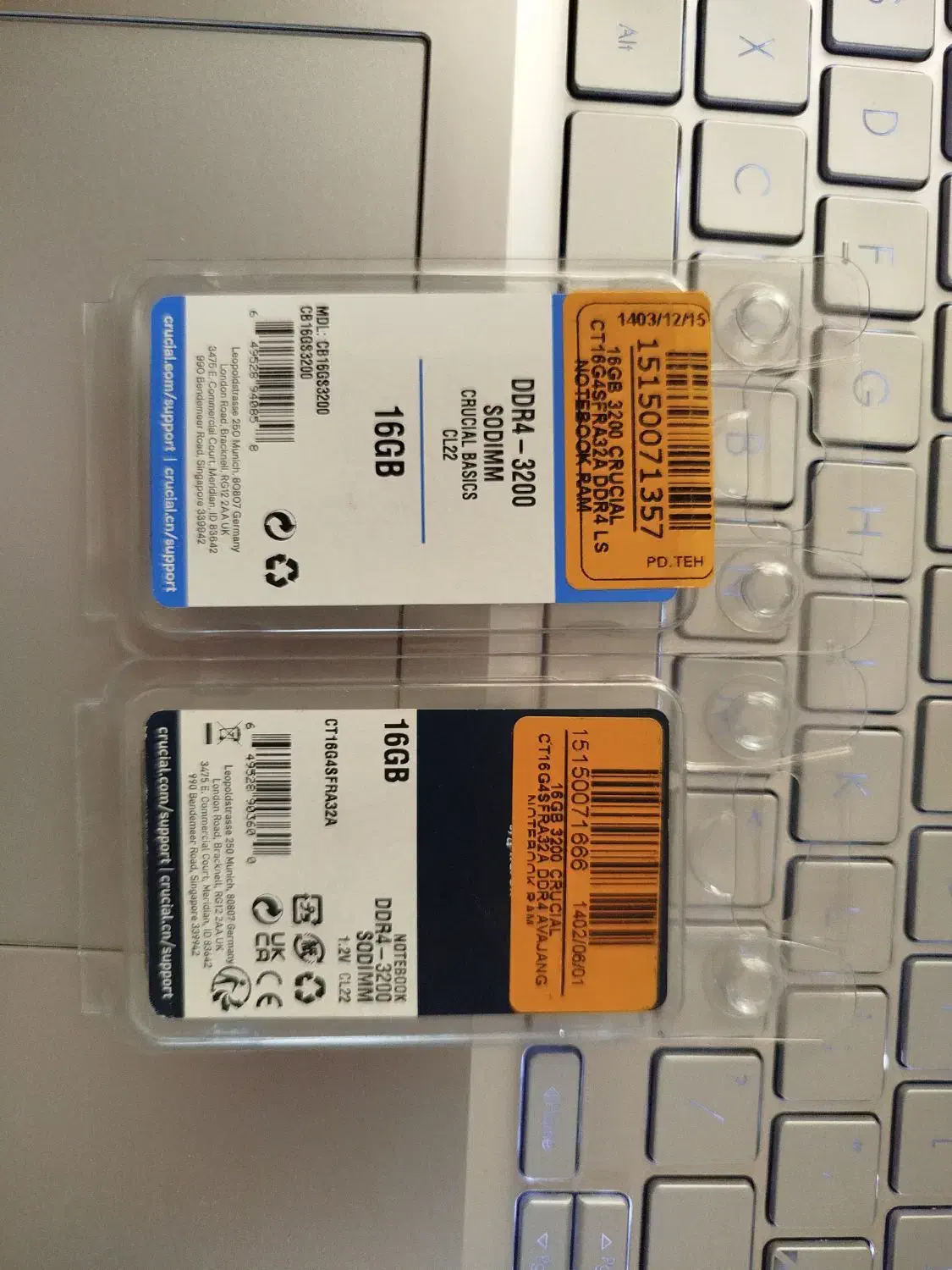 رم کروشیال ddr4 8gb 3200|قطعات و لوازم جانبی رایانه|شیراز, پودنک|دیوار