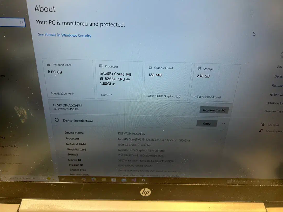 hp probook 450 g6|رایانه همراه|شیراز, قدوسی غربی|دیوار