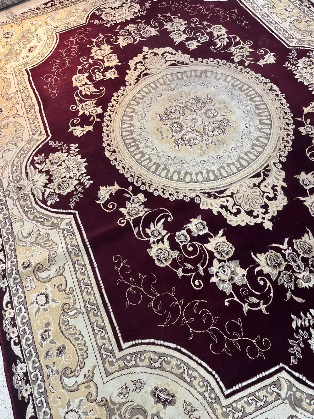 فرش زرشکی ۱۲ متری دو تخته|فرش|اراک, |دیوار