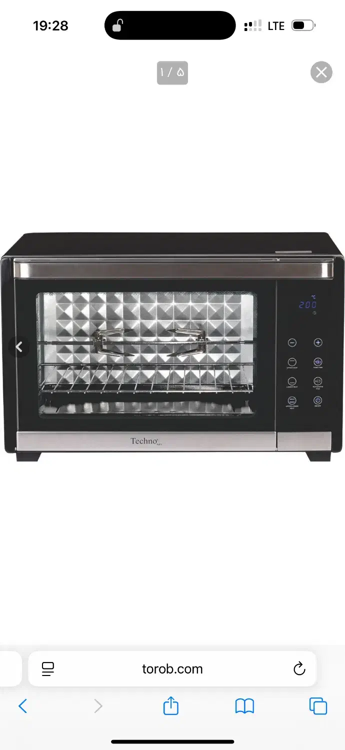 اوون توستر تکنو|اجاق گاز و لوازم برقی پختوپز|قائمشهر, |دیوار