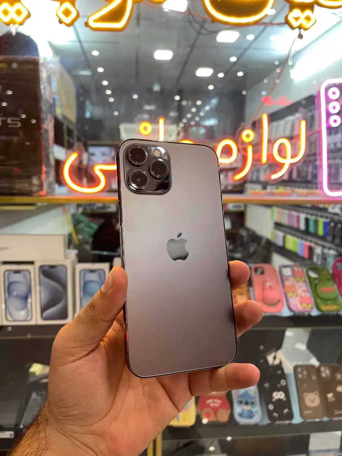 آیفون 12promax باتری ۷۸٪ باحافظه 128 گیگ|موبایل|زنجان, |دیوار