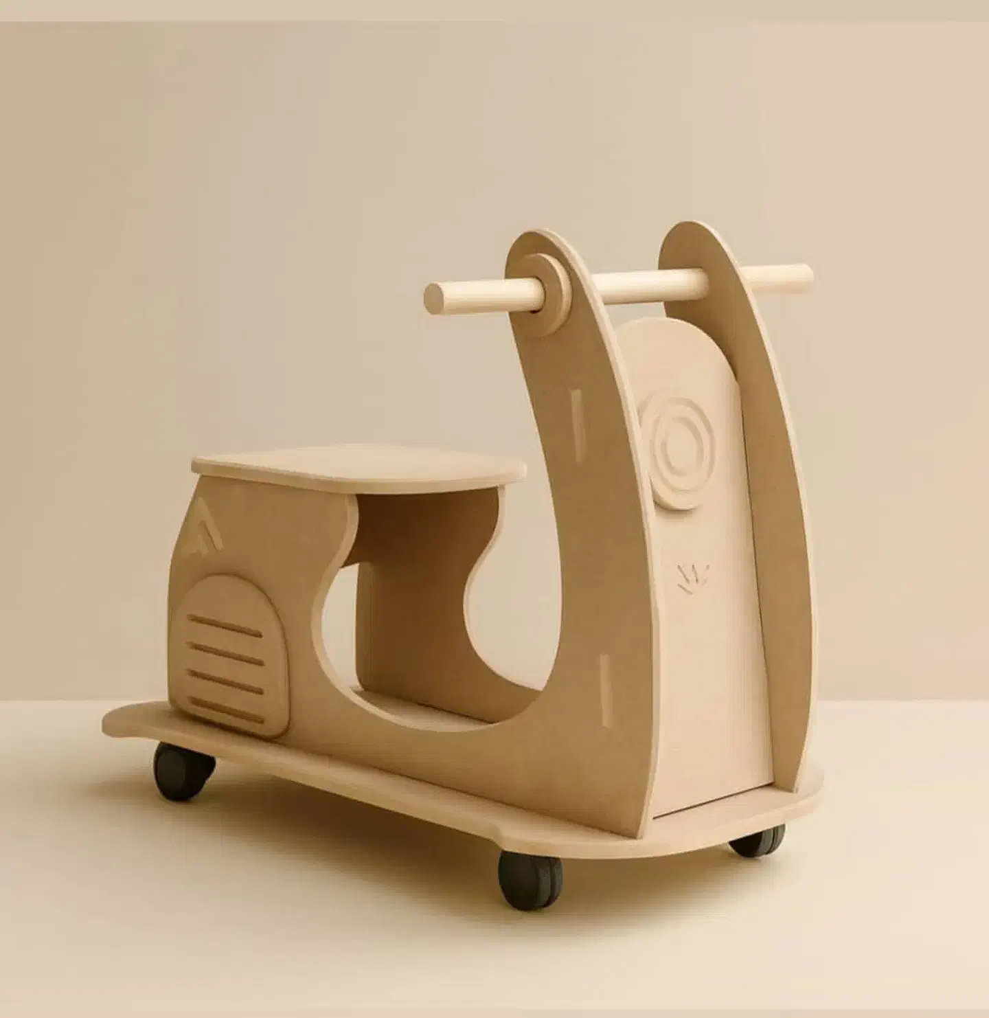 راکر چوبی خام کودک|تخت و صندلی بچه|تهران, تهرانپارس جنوبی|دیوار