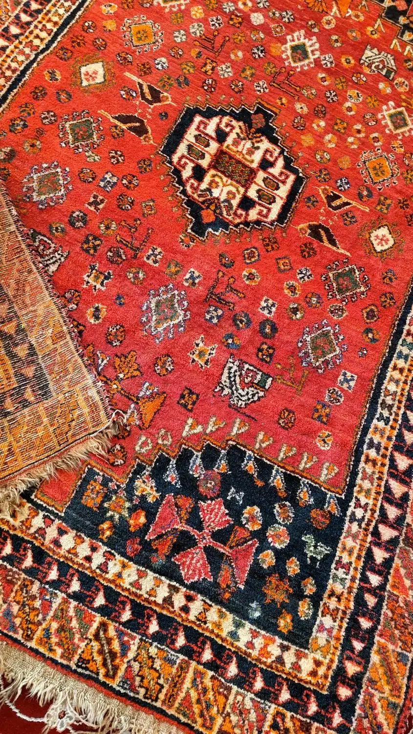 قالی ترکی با قدمت|فرش|کازرون, |دیوار