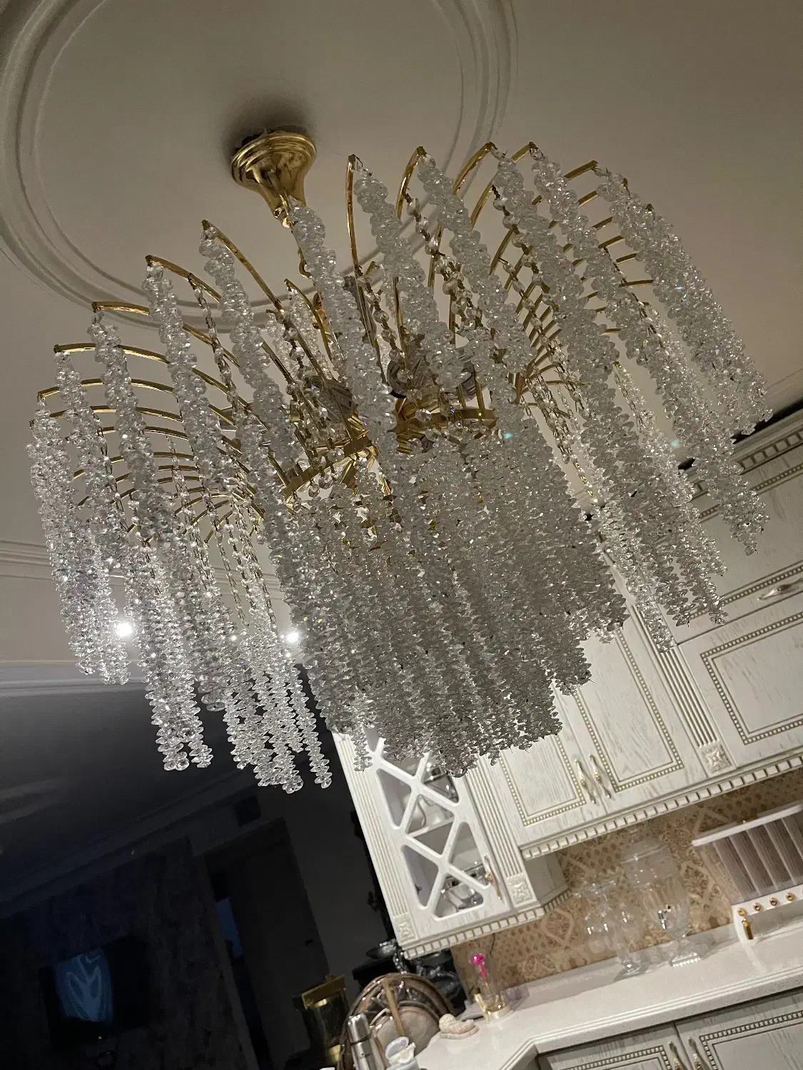 لوستر کریستالی قندیل|لوستر و چراغ آویز|تهران, شکیبا|دیوار