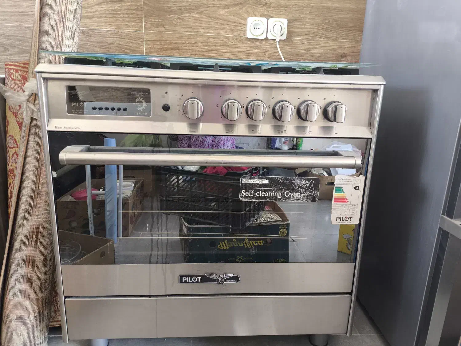 اجاق گاز تمام استیل فر دار مارک پیلوت|اجاق گاز و لوازم برقی پخت‌وپز|سیرجان, |دیوار