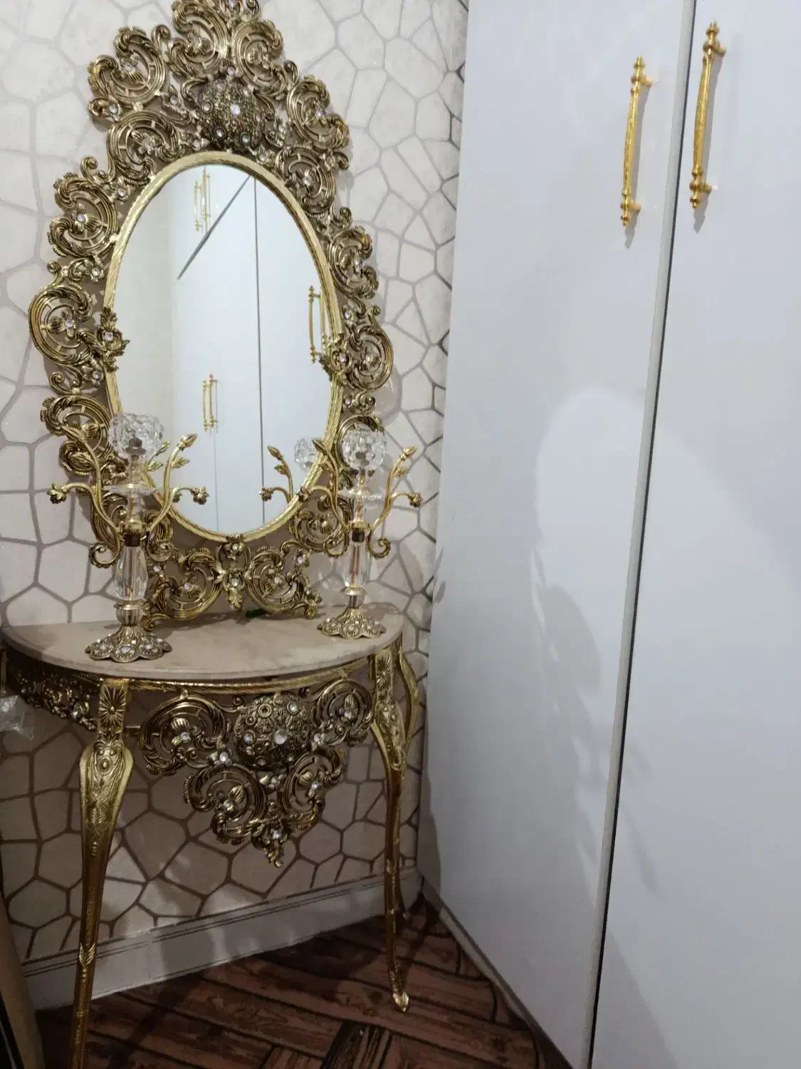 آینه و شمعدان|صنایع دستی و سایر لوازم تزئینی|نسیم‌شهر, |دیوار