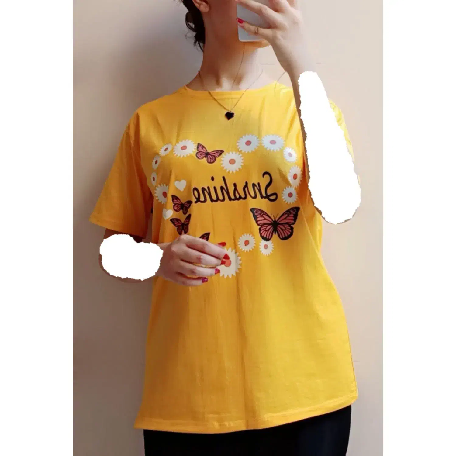 تیشرت چاپ پروانه|لباس|باغ ملک, |دیوار