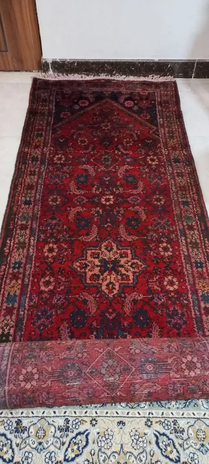 پنج تیکه فرشوگلیم قدیمی|گلیم، جاجیم، گبه|قم, قلعه کامکار|دیوار