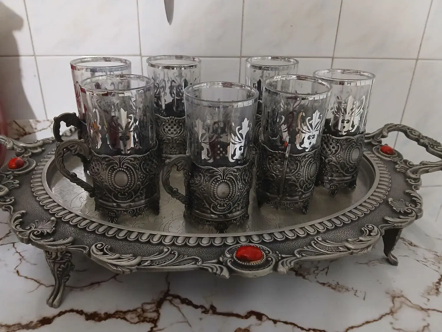 استکان گیره دار|ظروف سرو و پذیرایی|قم, حنیف نژاد|دیوار