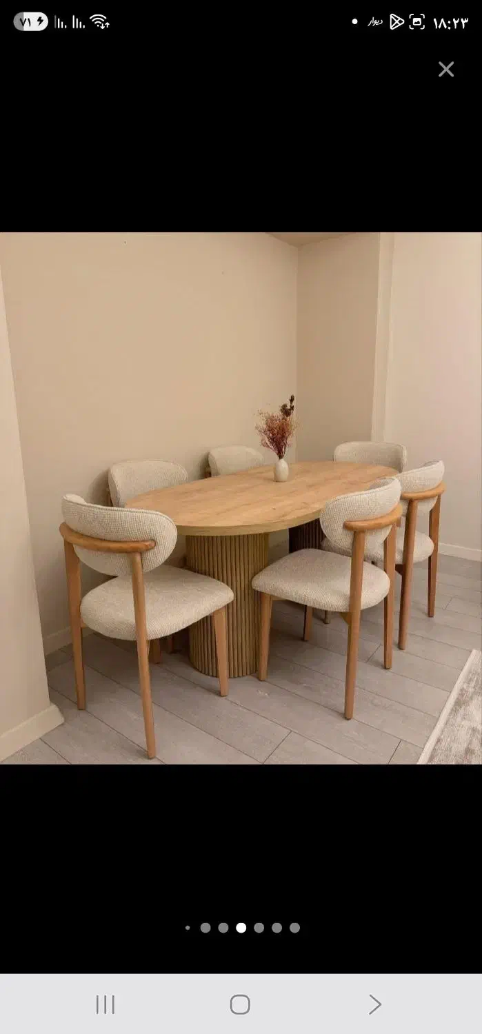 میز ناهارخوری|میز و صندلی غذاخوری|رشت, رودبارتان|دیوار