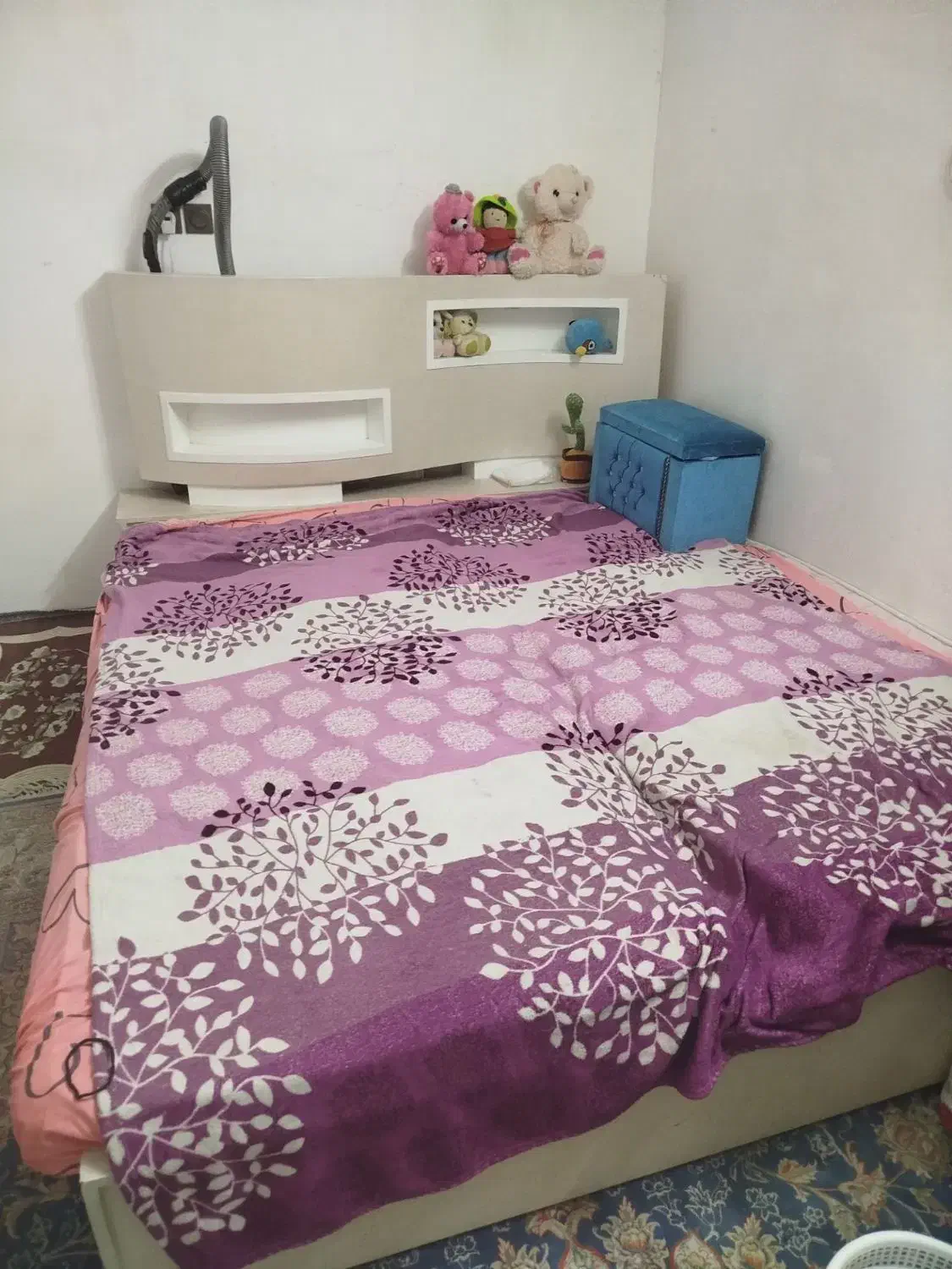 تخت خواب  دو نفره|تخت و سرویس خواب|رضویه, |دیوار