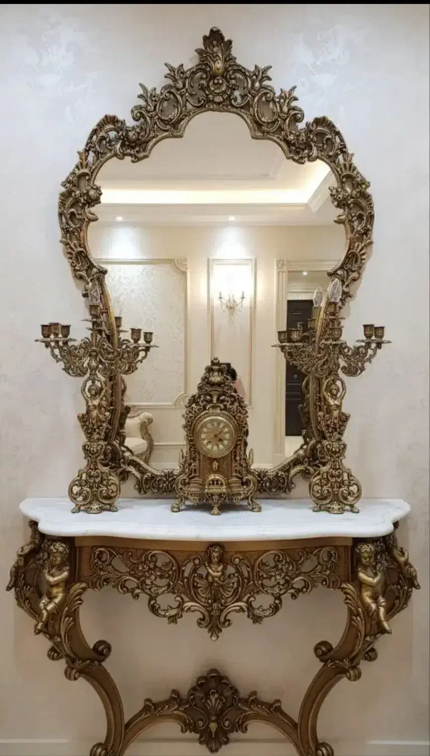 خرید فروش آینه شمعدان ساعت ایستاده|بوفه، ویترین، کنسول|مشهد, نوید|دیوار