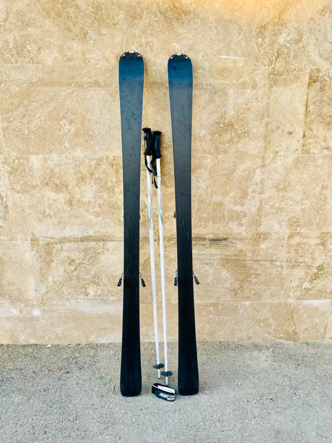 اسکی الپاین سالمون قد Salomon 158Cm +یک جفت باتوم|ورزشهای زمستانی|شیراز, قصرالدشت|دیوار