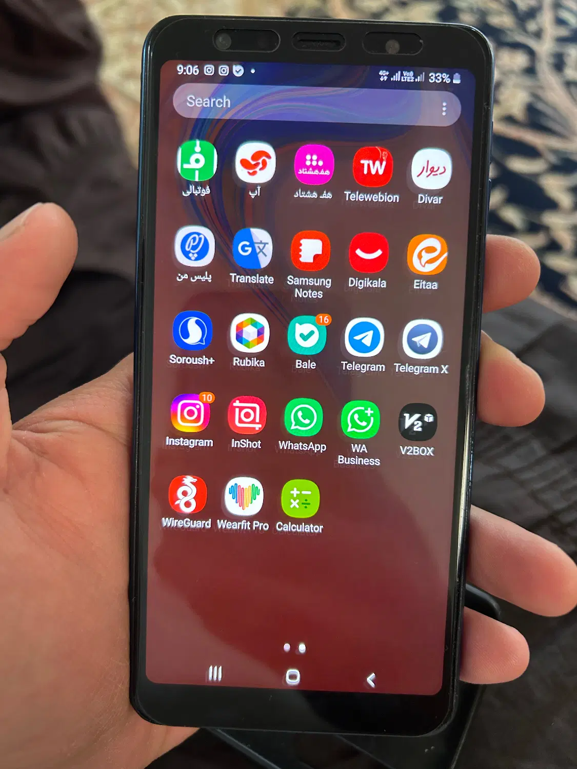 گوشی galaxy a7|موبایل|بروجرد, |دیوار