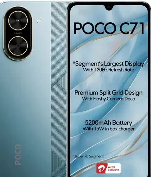 شیائومی poco C71 با ظرفیت ۶۴ مگابایت و رم ۳|موبایل|یزد, |دیوار
