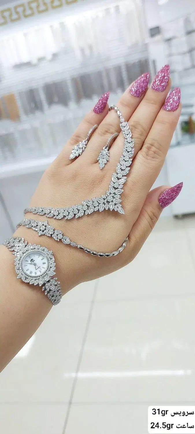 سرویس کامل با ساعت نقره کد۰۲۷ جیواس بدون اجرت۰۱|بدلیجات|تبریز, |دیوار