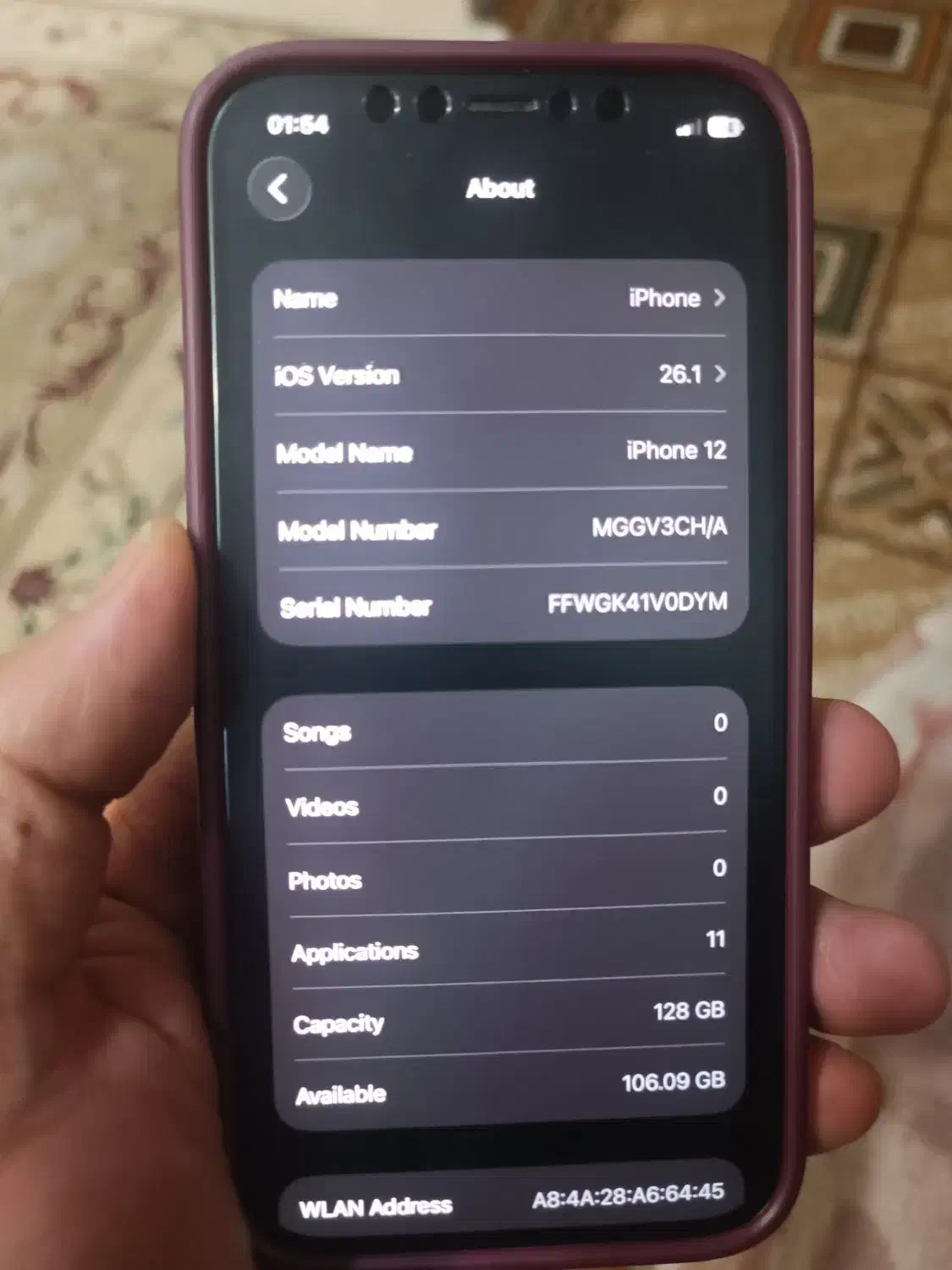 iphone 12 128g|موبایل|اصفهان, کوی گلزار|دیوار