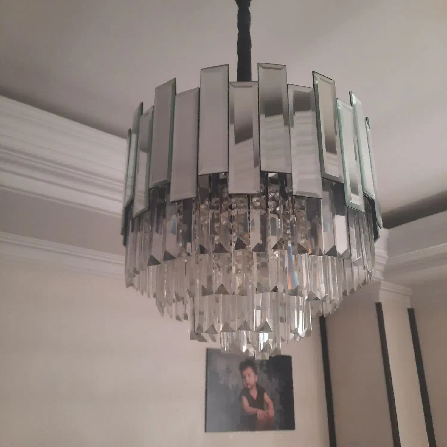 لوستر با دیوار کوبش|لوستر و چراغ آویز|کرج, گلشهر|دیوار