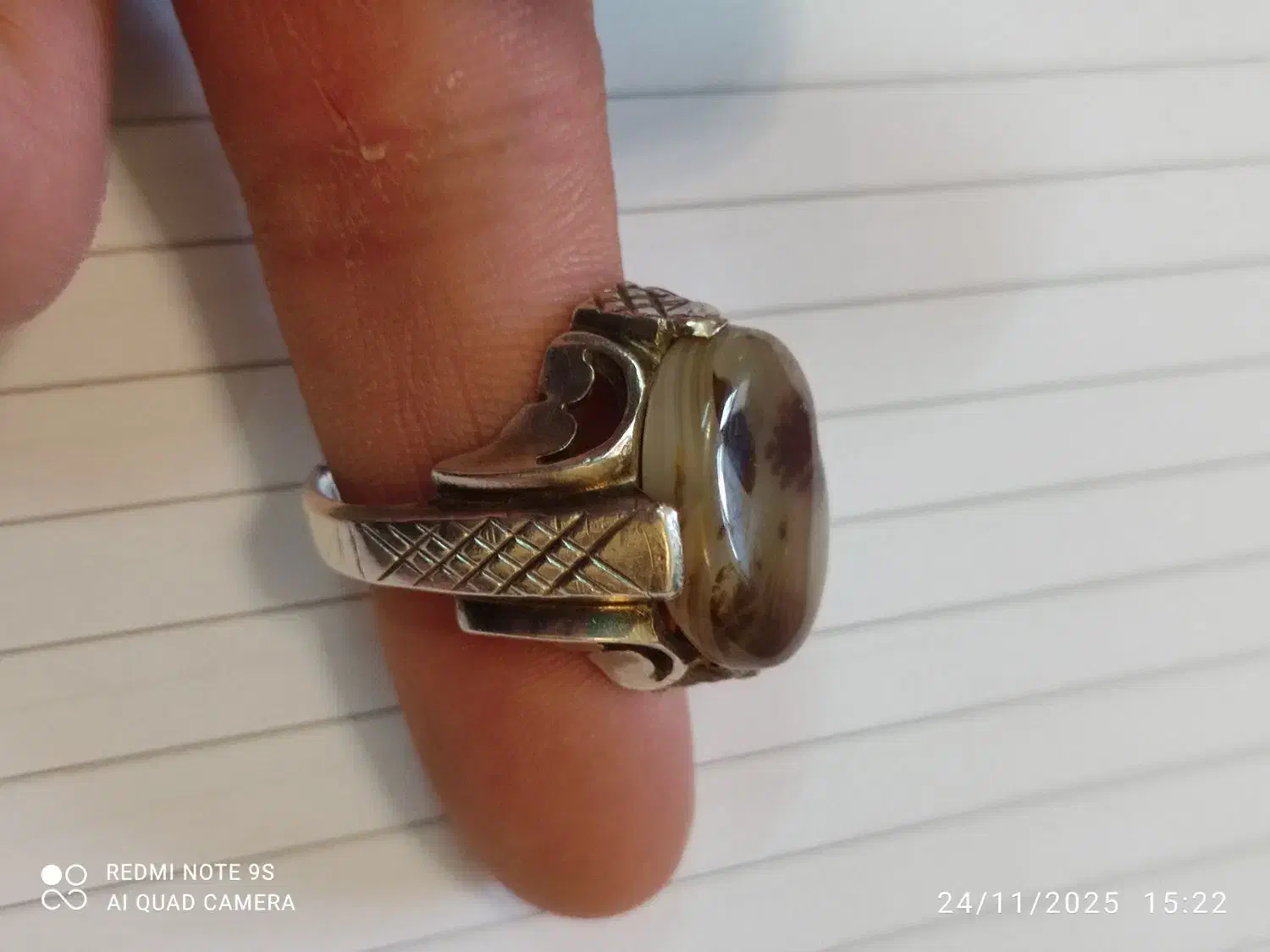 انگشتر نقره شجر قائن|جواهرات|ارومیه, |دیوار