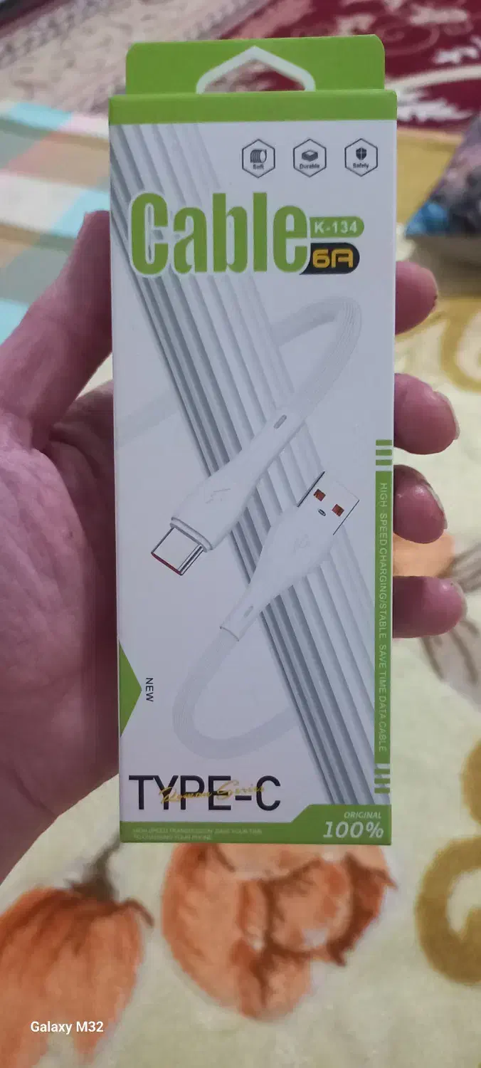 کابل شارژر سامسونگ اصلی (فست شارژ)|لوازم جانبی موبایل و تبلت|تهران, مسعودیه|دیوار