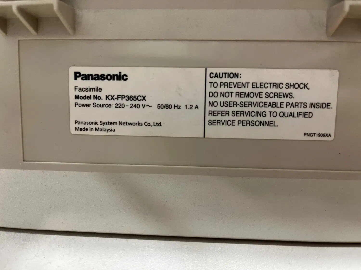فکس و تلفن رومیزی Panasonic مدل KX-FP365|پرینتر، اسکنر، کپی، فکس|کرج, برغان|دیوار