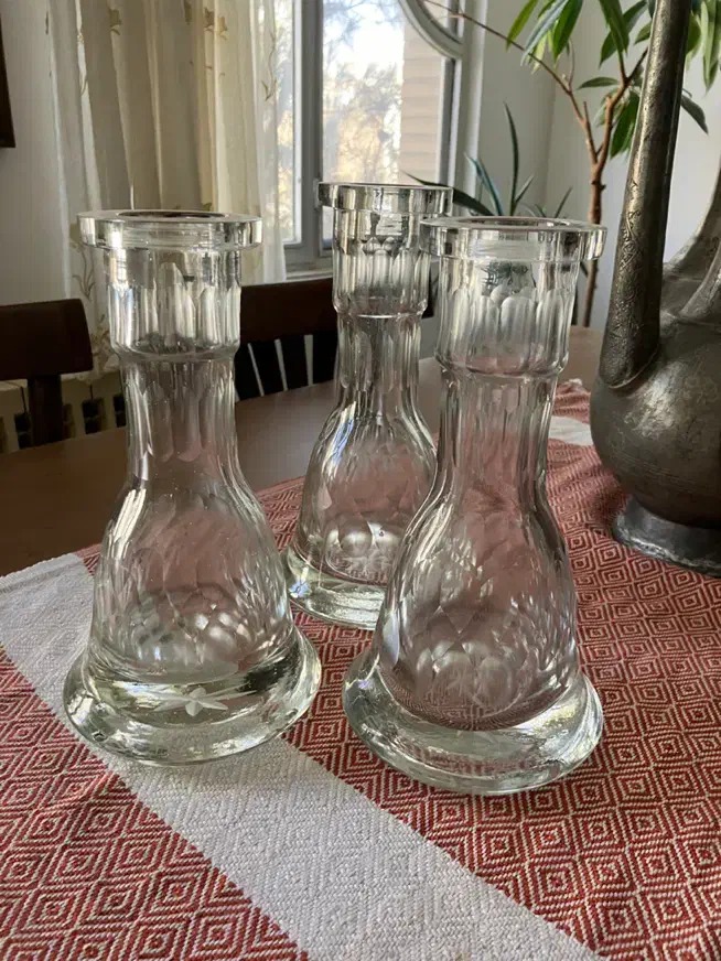 سه عدد تنگ قلیان بلور سالم|کلکسیون اشیاء عتیقه|تهران, فردوسی|دیوار