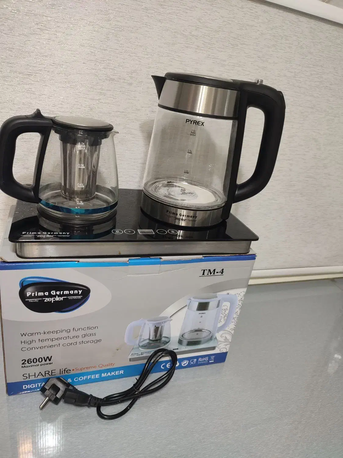 چایی ساز مارک پریما جرمنی اصل|سماور، چایساز، قهوهساز|خمین, |دیوار