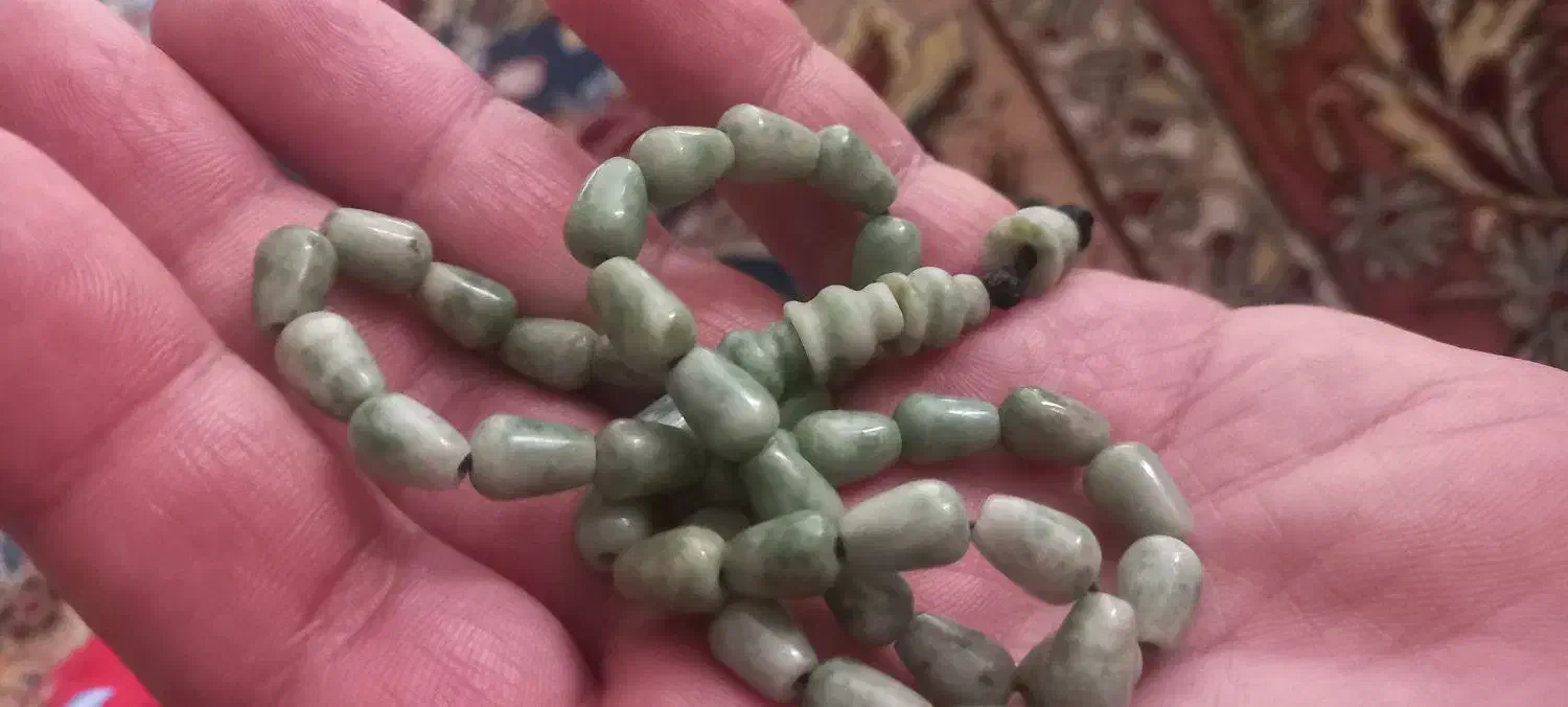 تسبیح یشم ۴۰تایی کاملا طبیعی|جواهرات|تهران, صفا|دیوار