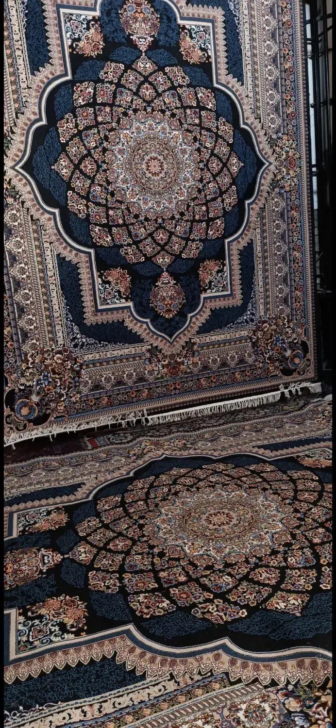 جفت فرش ۱۲مترطرح خشت نخ بسیارباکیفیت وکمکار|فرش|گنبد کاووس, |دیوار