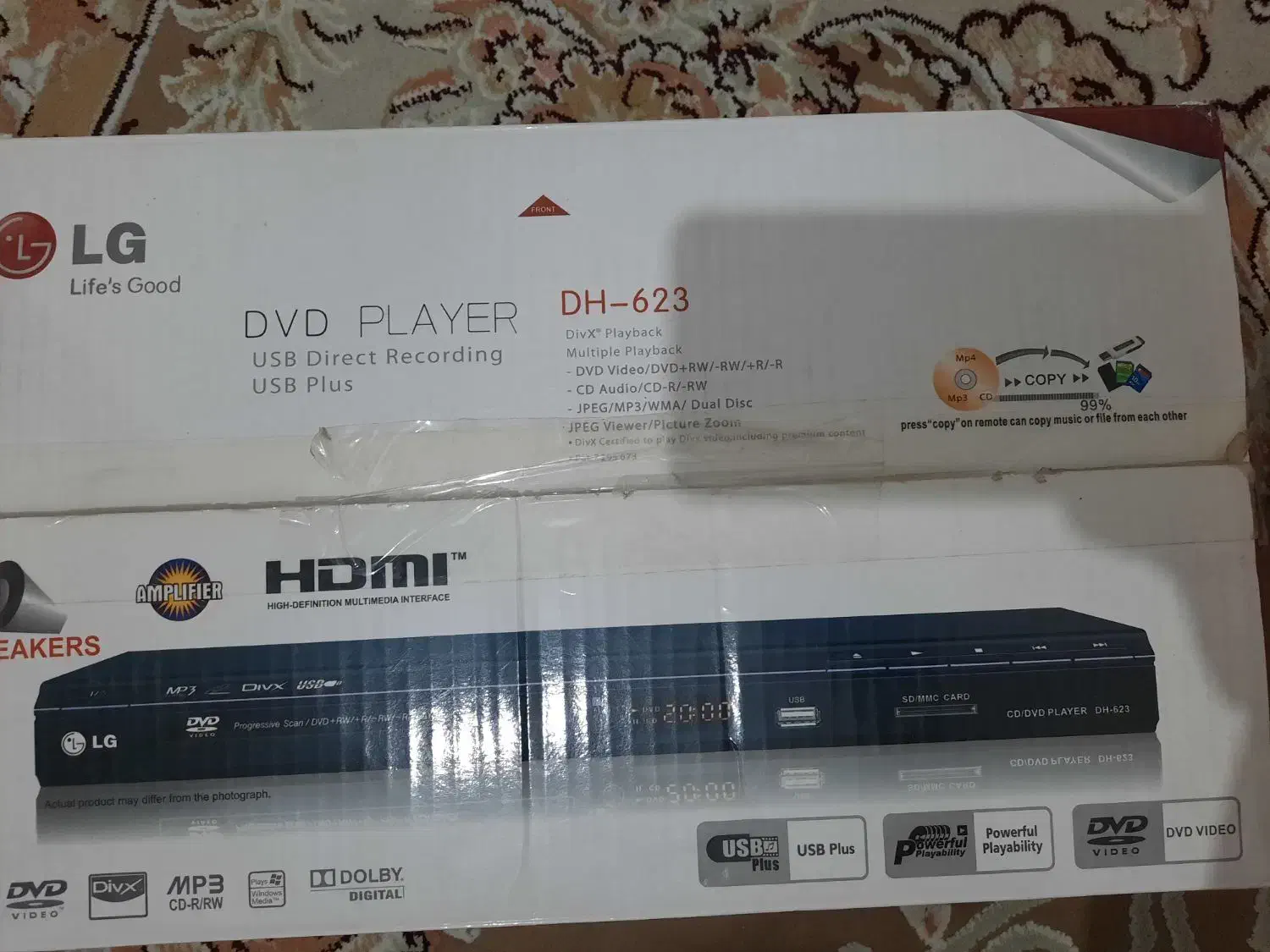 دستگاه DVD اصل ال جی قدیمی|پخش‌کننده DVD و ویدیو|قم, بلوار امین و ساحلی|دیوار