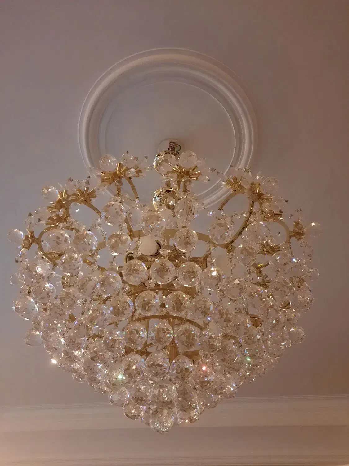 دوعدد لوستر باکریستاهای اتریشی|لوستر و چراغ آویز|تهران, تهرانپارس غربی|دیوار