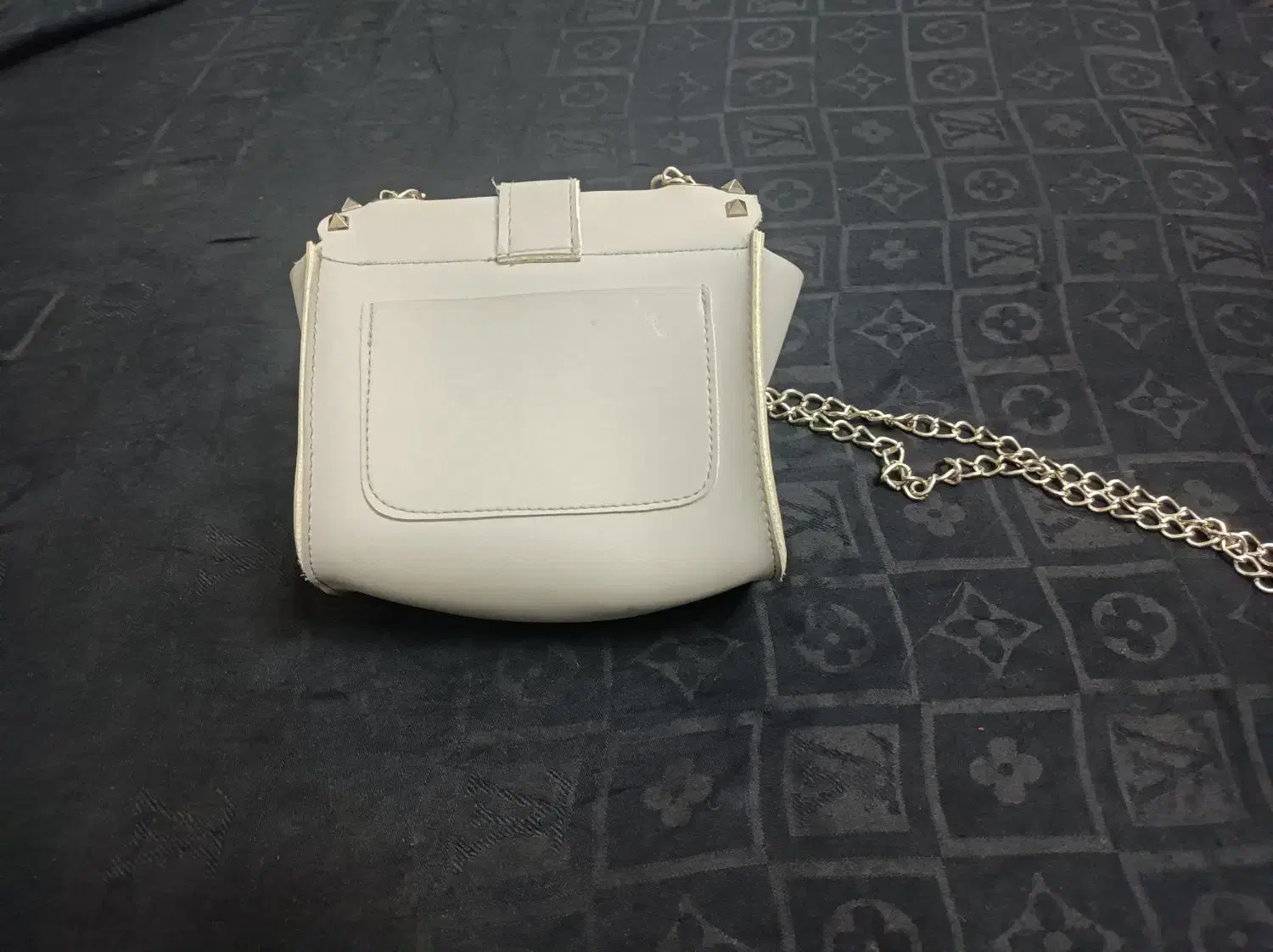 کیف دوشی زنانه بند زنجیری طوسی روشن|کیف، کفش، کمربند|قوچان, |دیوار