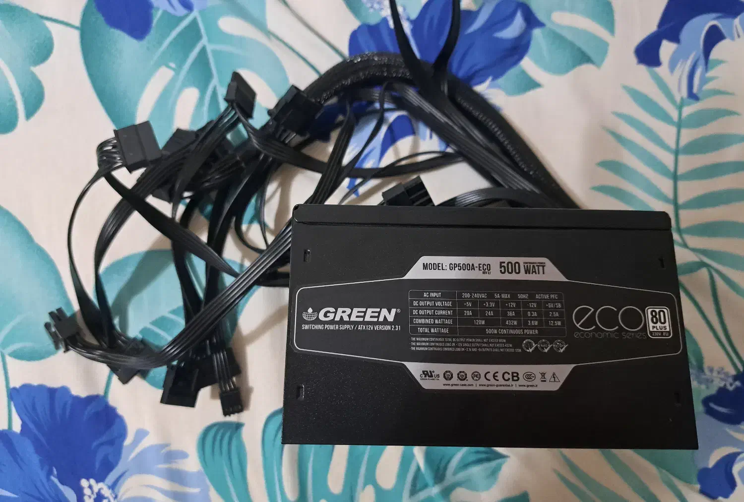 پاور گرین 500 وات|قطعات و لوازم جانبی رایانه|تالش, هشتپر|دیوار