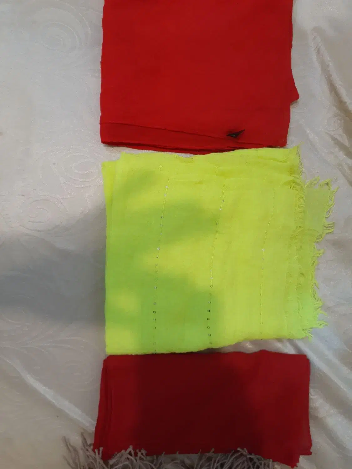 فروش یکجا ۱۳ عدد شال و روسری اسپرت نو|لباس|رشت, بلوار گیلان|دیوار