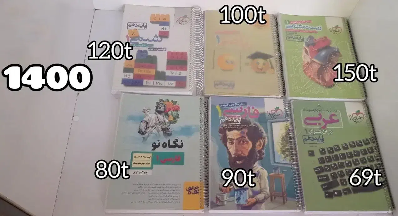 کتاب های تست و کمک درسی کاملا سالم و نو|کتاب و مجله آموزشی|سروستان, |دیوار