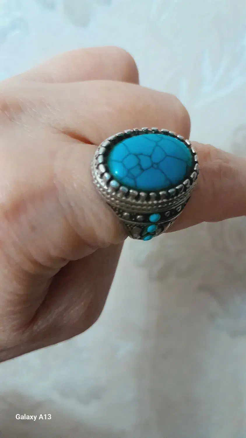 انگشترنقره با فیروزه اصل مشهد|بدلیجات|سنندج, |دیوار